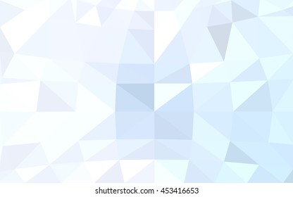 Light blue polygonal illustration, which consist of triangles. Triangular design for your business. Geometric background in Origami style with gradient.