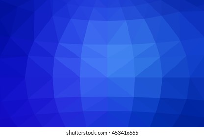 Light blue polygonal illustration, which consist of triangles. Triangular design for your business. Geometric background in Origami style with gradient.