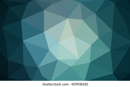 Light blue polygonal illustration, which consist of triangles. Triangular design for your business. Geometric background in Origami style with gradient.