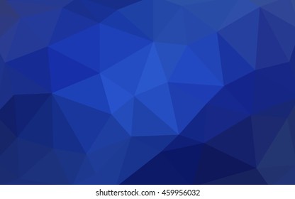 Light blue polygonal illustration, which consist of triangles. Triangular design for your business. Geometric background in Origami style with gradient.