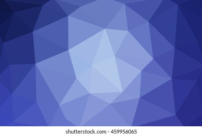 Light blue polygonal illustration, which consist of triangles. Triangular design for your business. Geometric background in Origami style with gradient.