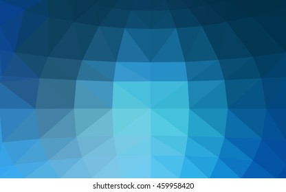 Light blue polygonal illustration, which consist of triangles. Triangular design for your business. Geometric background in Origami style with gradient.