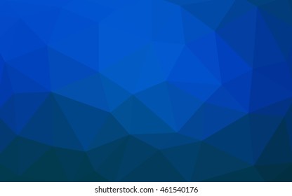 Light blue polygonal illustration, which consist of triangles. Triangular design for your business. Geometric background in Origami style with gradient.