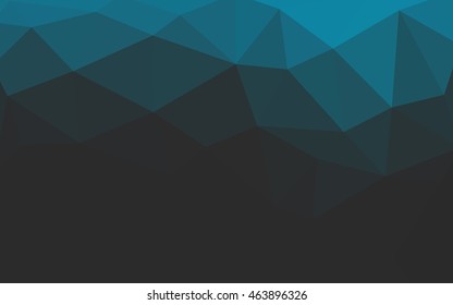 Light blue polygonal illustration, which consist of triangles. Triangular design for your business. Geometric background in Origami style with gradient.