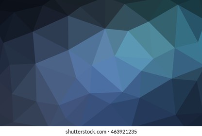 Light blue polygonal illustration, which consist of triangles. Triangular design for your business. Geometric background in Origami style with gradient.