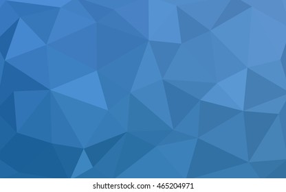 Light blue polygonal illustration, which consist of triangles. Triangular design for your business. Geometric background in Origami style with gradient.