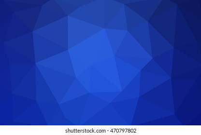 Light blue polygonal illustration, which consist of triangles. Triangular design for your business. Geometric background in Origami style with gradient.
