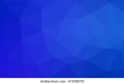 Light blue polygonal illustration, which consist of triangles. Triangular design for your business. Geometric background in Origami style with gradient.