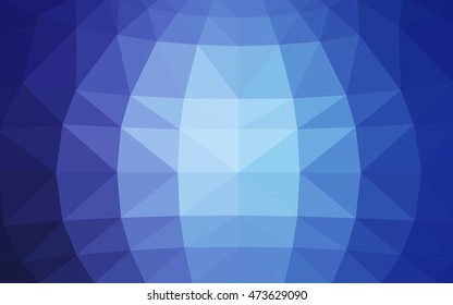 Light blue polygonal illustration, which consist of triangles. Triangular design for your business. Geometric background in Origami style with gradient.
