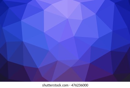 Light blue polygonal illustration, which consist of triangles. Triangular design for your business. Geometric background in Origami style with gradient.