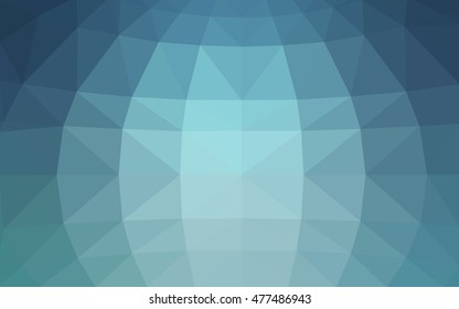Light blue polygonal illustration, which consist of triangles. Triangular design for your business. Geometric background in Origami style with gradient.