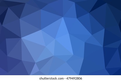 Light blue polygonal illustration, which consist of triangles. Triangular design for your business. Geometric background in Origami style with gradient.