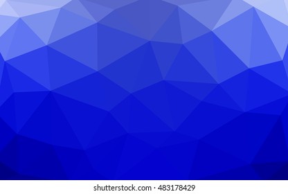 Light blue polygonal illustration, which consist of triangles. Triangular design for your business. Geometric background in Origami style with gradient.