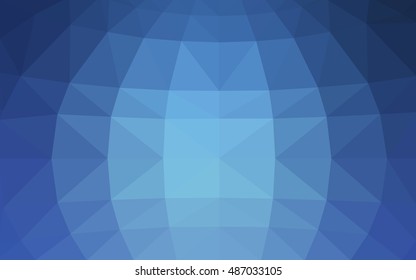 Light blue polygonal illustration, which consist of triangles. Triangular design for your business. Geometric background in Origami style with gradient.