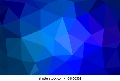 Light blue polygonal illustration, which consist of triangles. Triangular design for your business. Geometric background in Origami style with gradient.