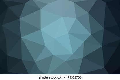 Light blue polygonal illustration, which consist of triangles. Triangular design for your business. Geometric background in Origami style with gradient.
