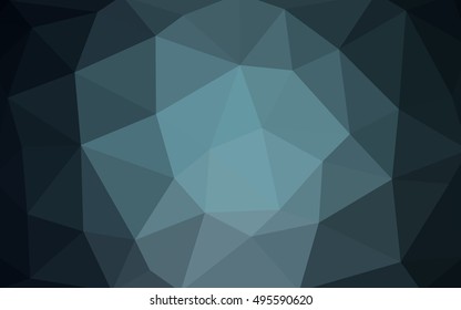 Light blue polygonal illustration, which consist of triangles. Triangular design for your business. Geometric background in Origami style with gradient.