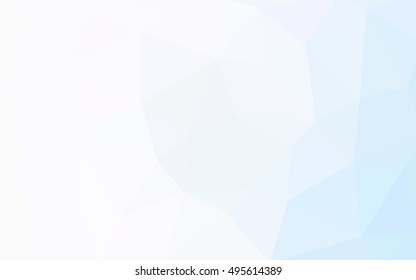 Light blue polygonal illustration, which consist of triangles. Triangular design for your business. Geometric background in Origami style with gradient.