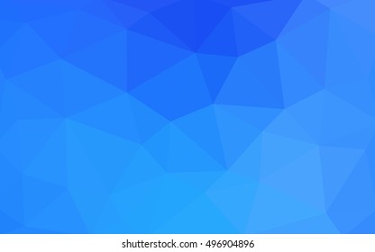 Light blue polygonal illustration, which consist of triangles. Triangular design for your business. Geometric background in Origami style with gradient.
