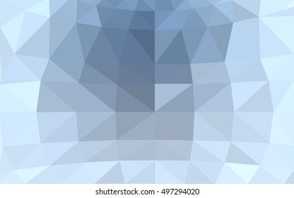 Light blue polygonal illustration, which consist of triangles. Triangular design for your business. Geometric background in Origami style with gradient.