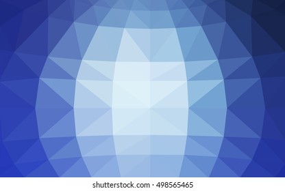 Light blue polygonal illustration, which consist of triangles. Triangular design for your business. Geometric background in Origami style with gradient.