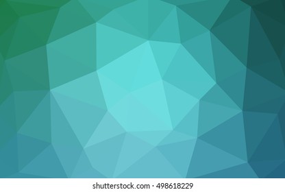 Light blue polygonal illustration, which consist of triangles. Triangular design for your business. Geometric background in Origami style with gradient.