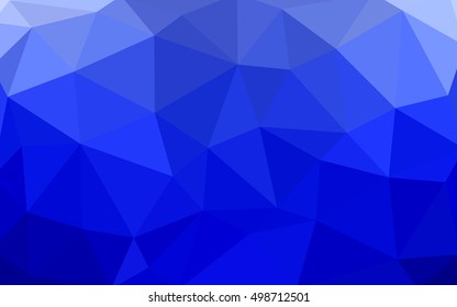 Light blue polygonal illustration, which consist of triangles. Triangular design for your business. Geometric background in Origami style with gradient.