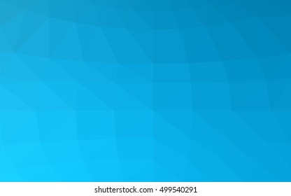 Light blue polygonal illustration, which consist of triangles. Triangular design for your business. Geometric background in Origami style with gradient.