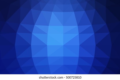 Light blue polygonal illustration, which consist of triangles. Triangular design for your business. Geometric background in Origami style with gradient.