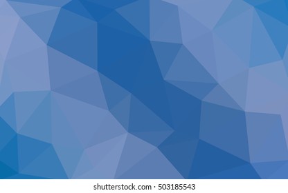 Light blue polygonal illustration, which consist of triangles. Triangular design for your business. Geometric background in Origami style with gradient.