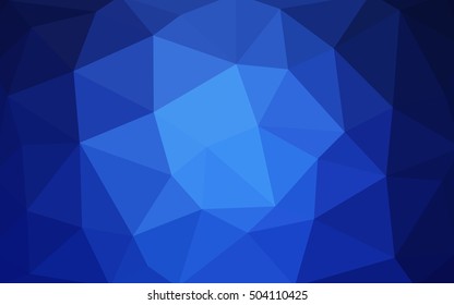 Light blue polygonal illustration, which consist of triangles. Triangular design for your business. Geometric background in Origami style with gradient.