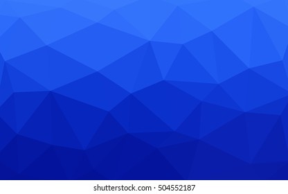 Light blue polygonal illustration, which consist of triangles. Triangular design for your business. Geometric background in Origami style with gradient.