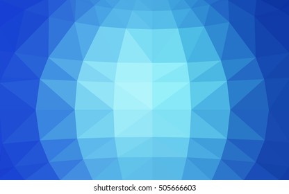 Light blue polygonal illustration, which consist of triangles. Triangular design for your business. Geometric background in Origami style with gradient.