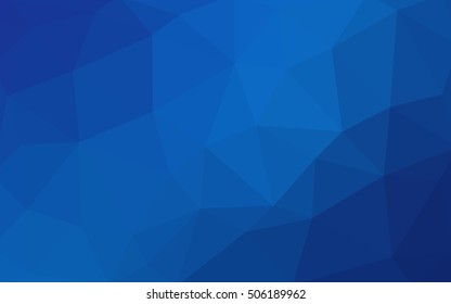 Light blue polygonal illustration, which consist of triangles. Triangular design for your business. Geometric background in Origami style with gradient.