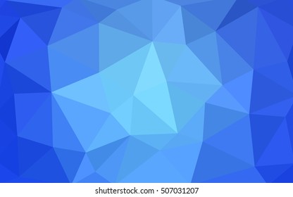 Light blue polygonal illustration, which consist of triangles. Triangular design for your business. Geometric background in Origami style with gradient.