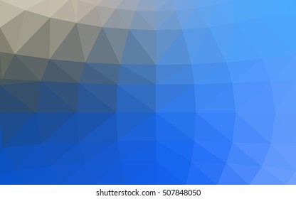 Light blue polygonal illustration, which consist of triangles. Triangular design for your business. Geometric background in Origami style with gradient.