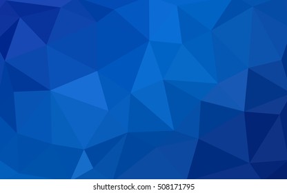 Light blue polygonal illustration, which consist of triangles. Triangular design for your business. Geometric background in Origami style with gradient.