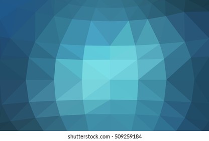 Light blue polygonal illustration, which consist of triangles. Triangular design for your business. Geometric background in Origami style with gradient.