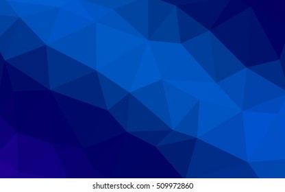Light blue polygonal illustration, which consist of triangles. Triangular design for your business. Geometric background in Origami style with gradient.