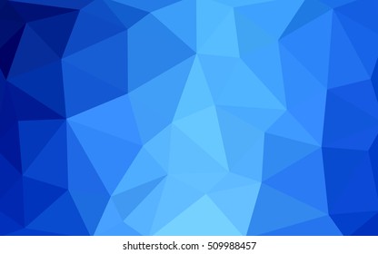 Light blue polygonal illustration, which consist of triangles. Triangular design for your business. Geometric background in Origami style with gradient.