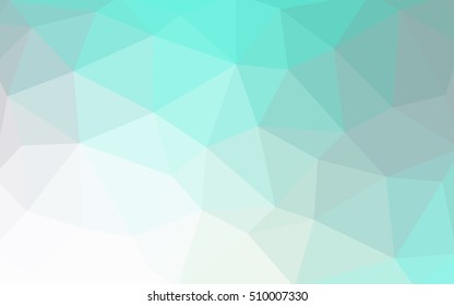 Light blue polygonal illustration, which consist of triangles. Triangular design for your business. Geometric background in Origami style with gradient.