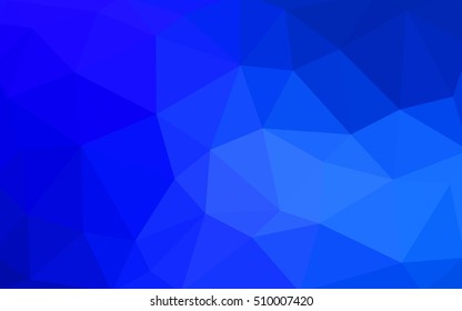 Light blue polygonal illustration, which consist of triangles. Triangular design for your business. Geometric background in Origami style with gradient.