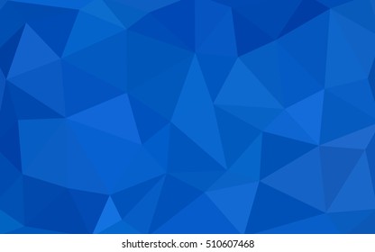 Light blue polygonal illustration, which consist of triangles. Triangular design for your business. Geometric background in Origami style with gradient.