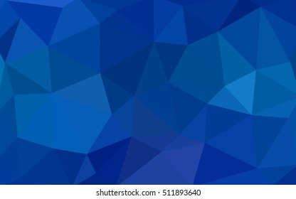 Light blue polygonal illustration, which consist of triangles. Triangular design for your business. Geometric background in Origami style with gradient.