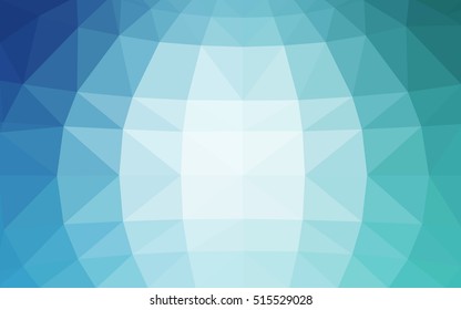 Light blue polygonal illustration, which consist of triangles. Triangular design for your business. Geometric background in Origami style with gradient.