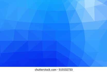 Light blue polygonal illustration, which consist of triangles. Triangular design for your business. Geometric background in Origami style with gradient.