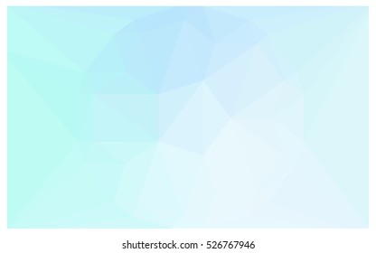Light BLUE polygonal illustration, which consist of triangles. Triangular design for your business. Creative geometric background in Origami style with gradient