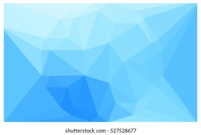 Light BLUE polygonal illustration, which consist of triangles. Triangular pattern for your business design. Geometric background in Origami style with gradient. 