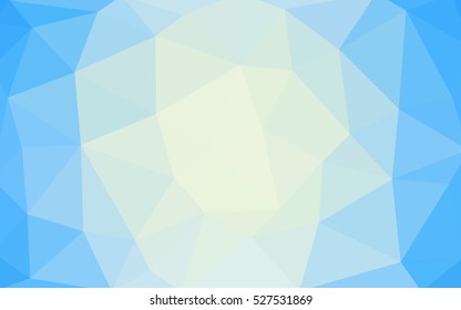 Light blue polygonal illustration, which consist of triangles. Triangular design for your business. Geometric background in Origami style with gradient.