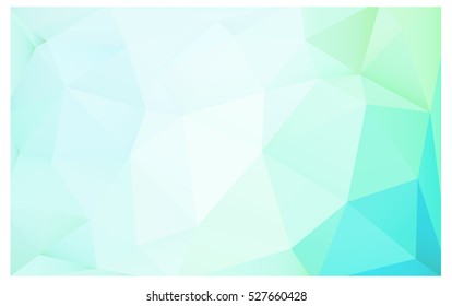 Light BLUE polygonal illustration, which consist of triangles. Triangular design for your business. Creative geometric background in Origami style with gradient